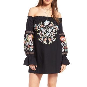 NWOT Free People Fleur Du Jour Embroidered Dress
